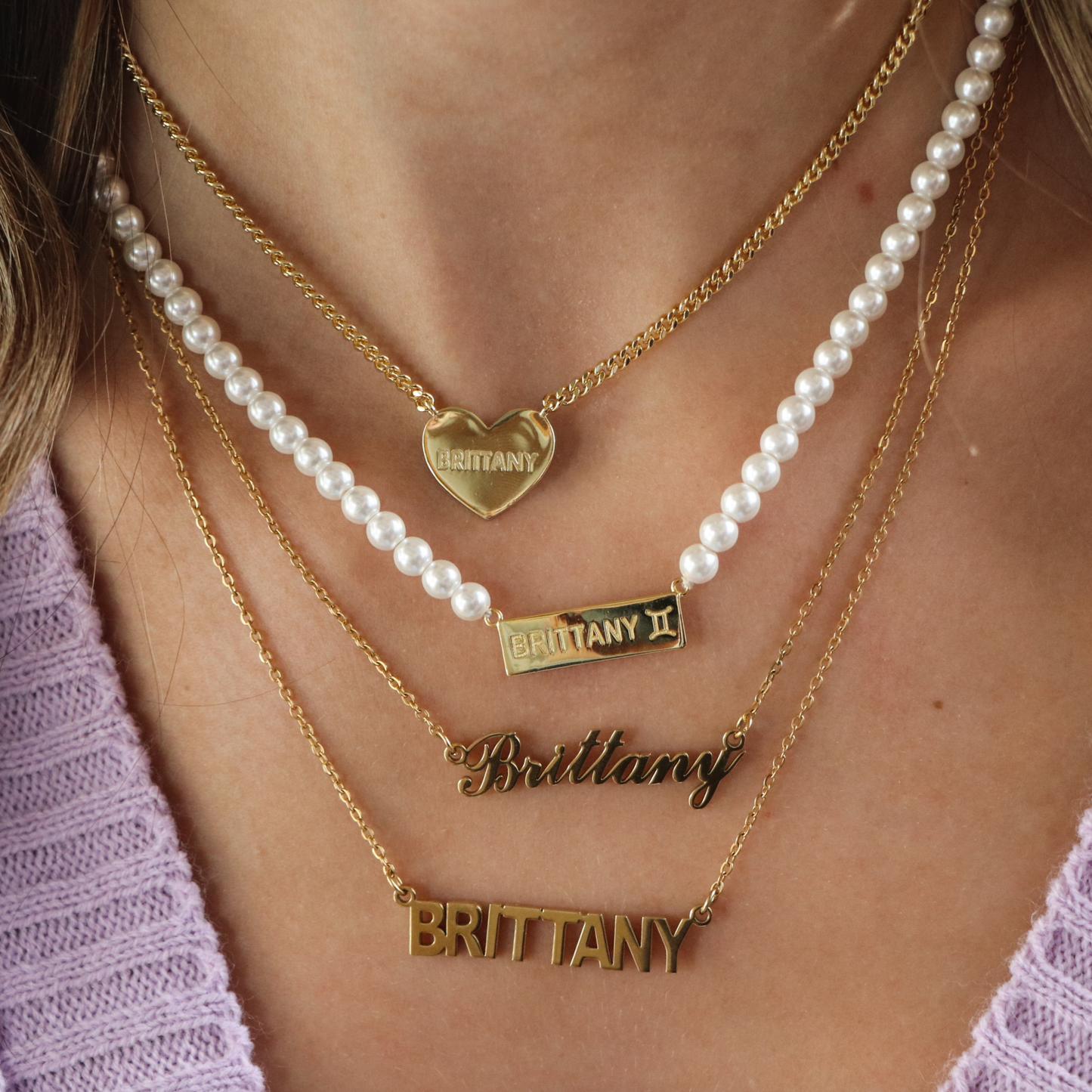 Custom/Personalized Nameplate Necklace - Siopie