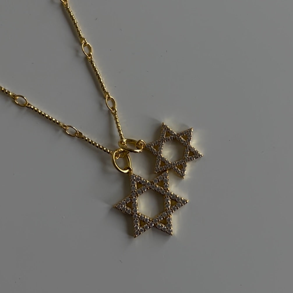 Double Star Necklace - Siopie